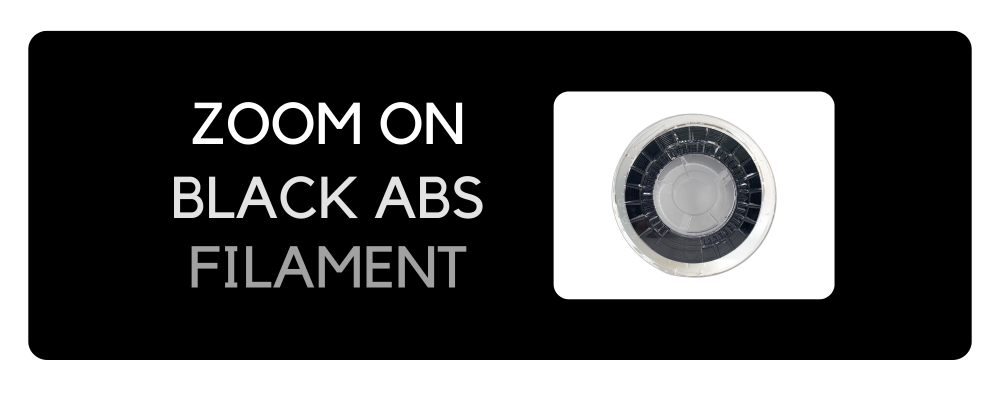 Zoom on black ABS