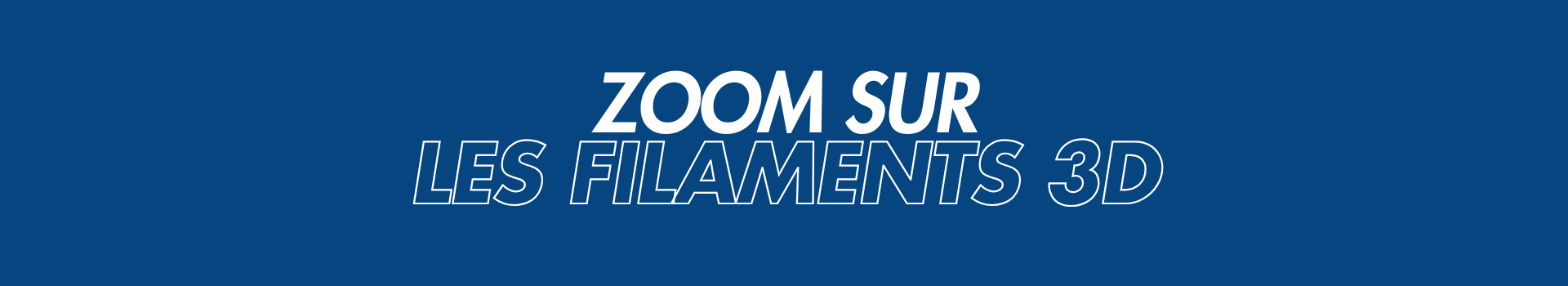 Zoom sur les filaments 3D