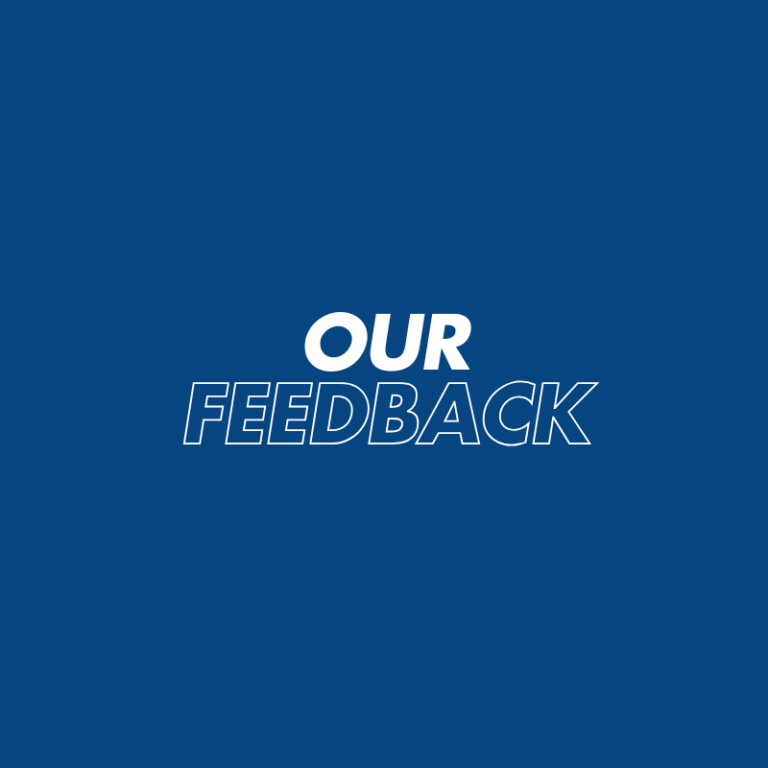 Our feedback