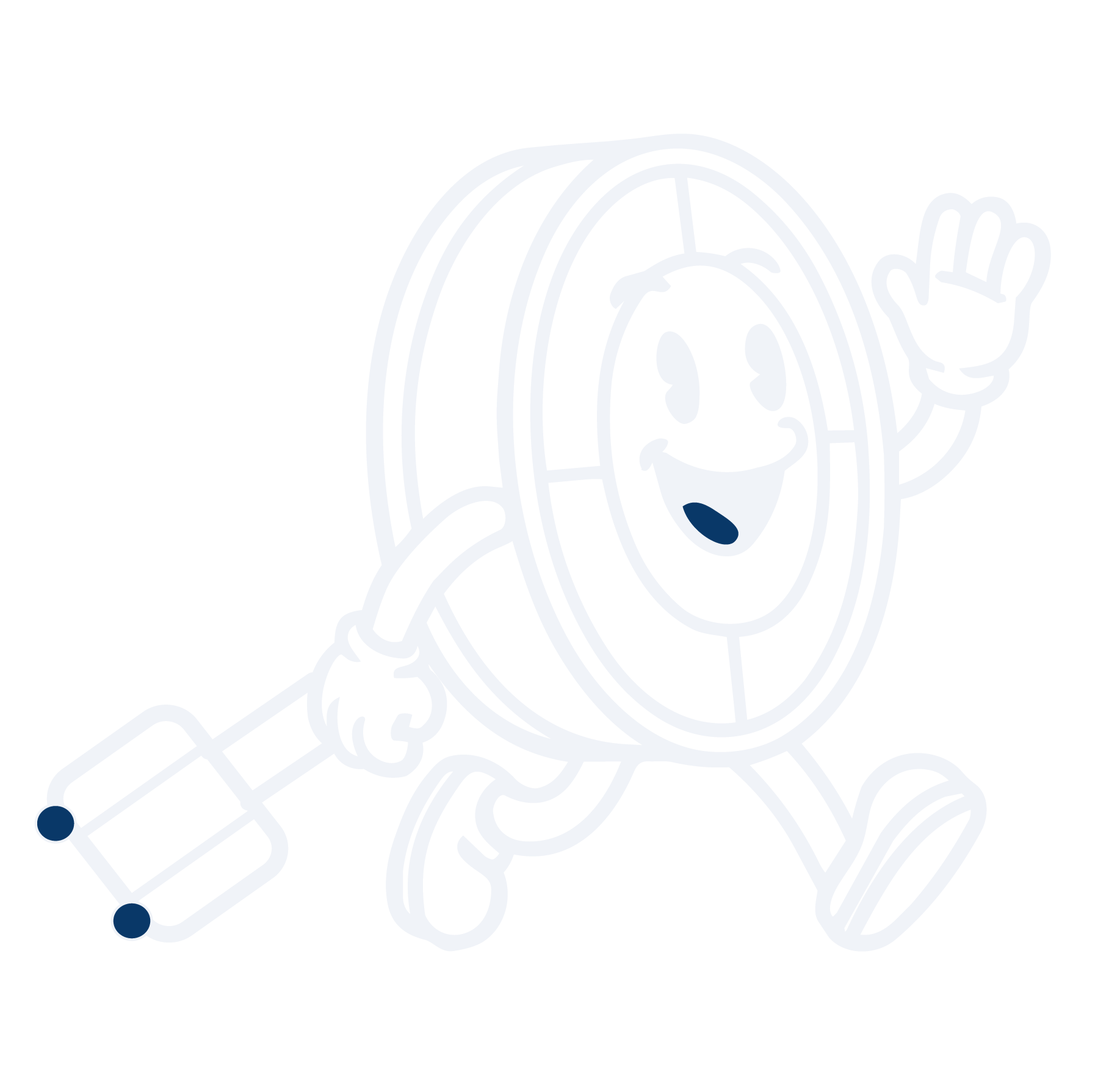 Mascotte Lattice en vacances