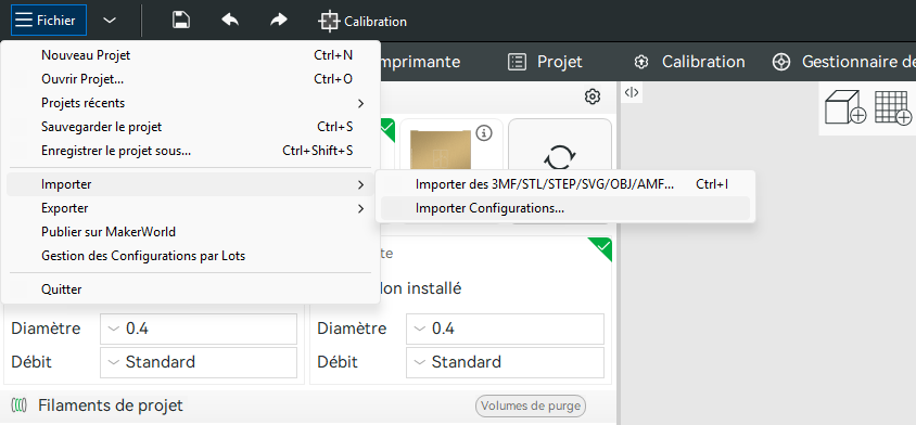 Importer Configurations