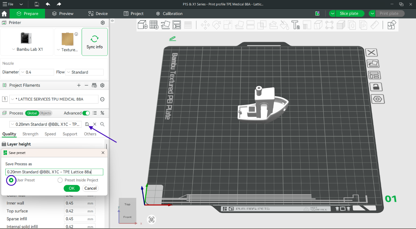 3MF project with Benchy